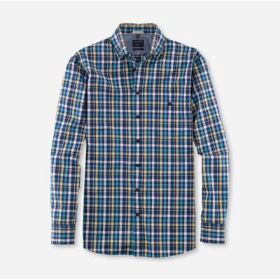 Ανδρικό Πουκάμισο OLYMP CASUAL MODERN FIT 40003418 Mπλέ Καρό