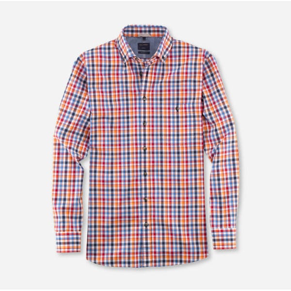 Ανδρικό Πουκάμισο OLYMP CASUAL MODERN FIT 40003435 Κόκκινο Καρό - Image 1