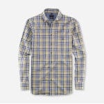 Ανδρικό Πουκάμισο OLYMP CASUAL MODERN FIT 40003447 Μπέζ Μπλέ Καρό