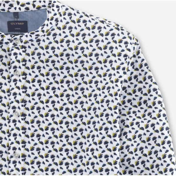 Ανδρικό Πουκάμισο Λινό Μάο OLYMP MODERN FIT 40463400 Λευκό - Image 2