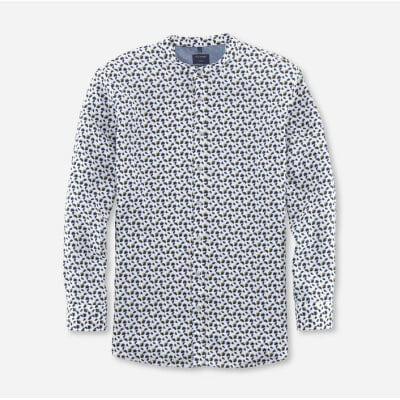 Ανδρικό Πουκάμισο Λινό Μάο OLYMP MODERN FIT 40463400 Λευκό