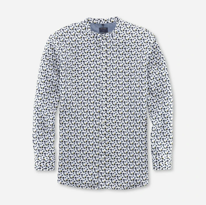 40463400-706x700 Ανδρικό Πουκάμισο Λινό Μάο OLYMP MODERN FIT 40463400 Λευκό - Image 1