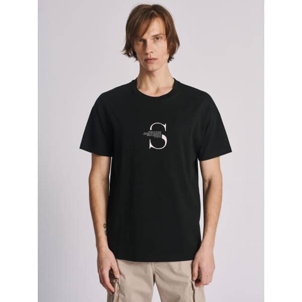 64-003.049.Ν0090 Ανδρική Μπλούζα STAFF 64-003.049 Μαύρο - Image 1