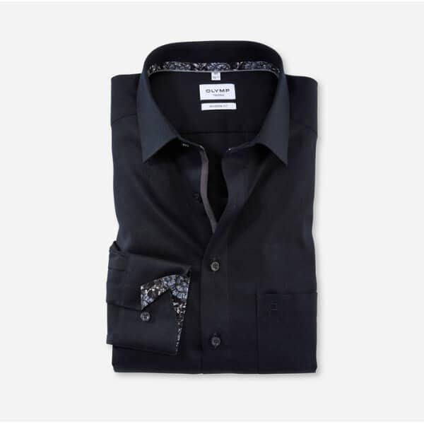 86043468-706x700 Ανδρικό Πουκάμισο OLYMP MODERN FIT 86043468 Μαύρο - Image 1