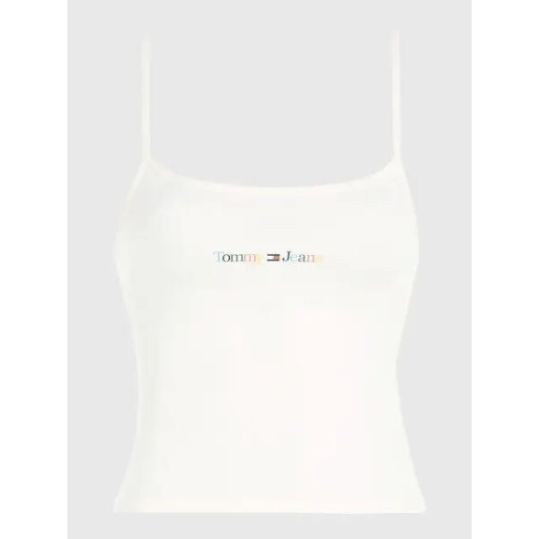 Γυναικείο Top Λευκό ΜΕ ΠΟΛΥΧΡΩΜΟ ΛΟΓΟΤΥΠΟ TOMMY JEANS DW0DW15442-YBR - Image 2