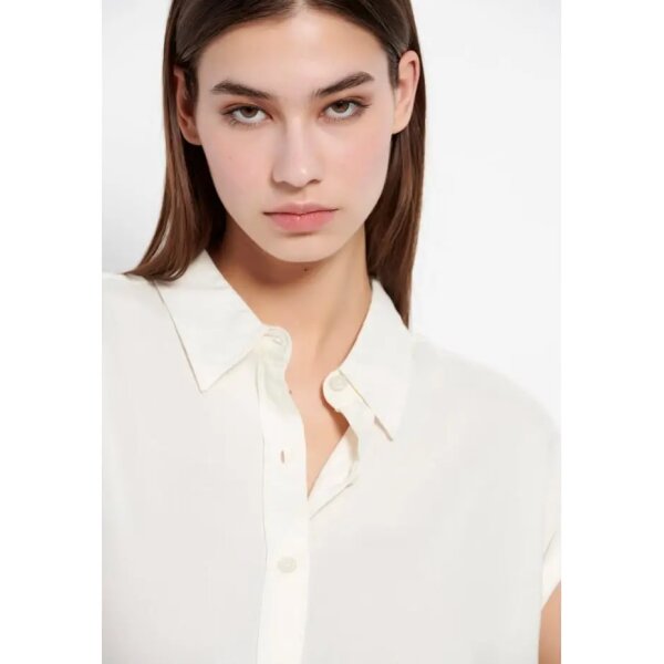 FBL007-100-05_OFF_WHITE_3 Γυναικείο Κοντομάνικο Πουκάμισο Εκρού FUNKY BUDDHA  FBL007-100-05 - Image 3