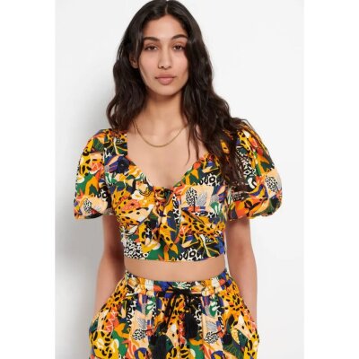 Γυναικείο Cropped τοπ με all over τύπωμα Product Code FBL007-103-17