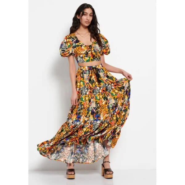 FBL007-103-17_MULTI_2 Γυναικείο Cropped τοπ με all over τύπωμα Product Code FBL007-103-17 - Image 2