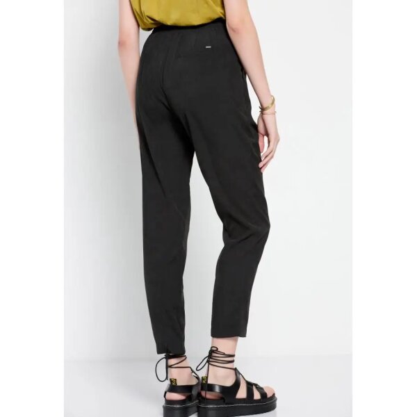 Γυναικείο Casual παντελόνι με ελαστική μέση Μαύρο FBL007-106-02 - Image 4