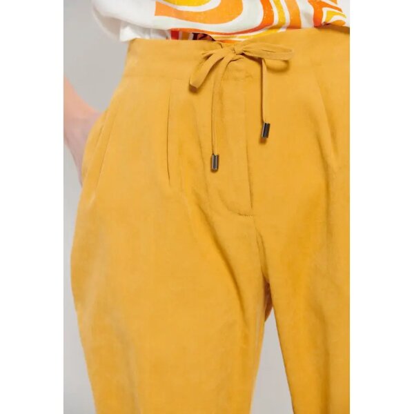 Γυναικείο Casual παντελόνι με ελαστική μέση Κίτρινο FBL007-106-02 - Image 4