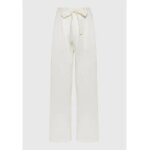 Γυναικεία Wide leg παντελόνα με λινό Λευκό FUNKY BUDDHA FBL007-114-02 - Image 6