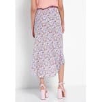 Γυναικεία Floral Midi φούστα Μωβ FUNKY BUDDHA FBL007-118-14 - Image 4