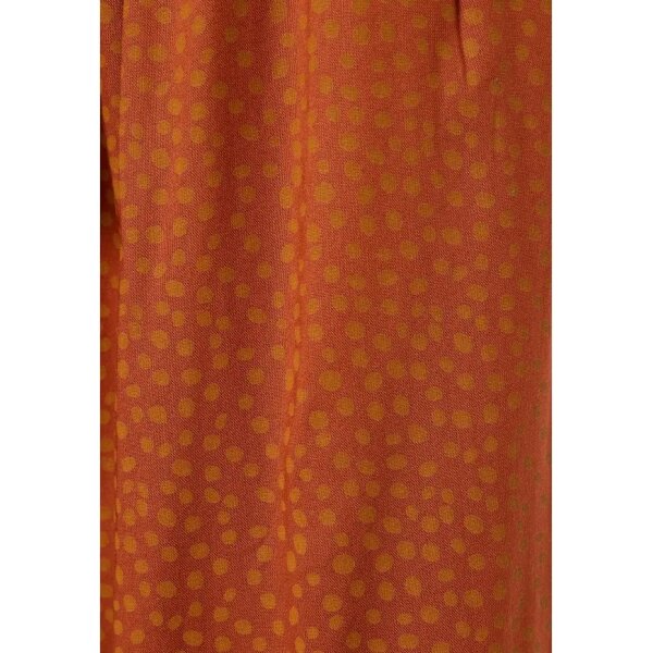 FBL007-120-02_TERRACOTA_7 Γυναικεία Wide leg εμπριμέ παντελόνα με ελαστική μέση FBL007-120-02 - Image 7