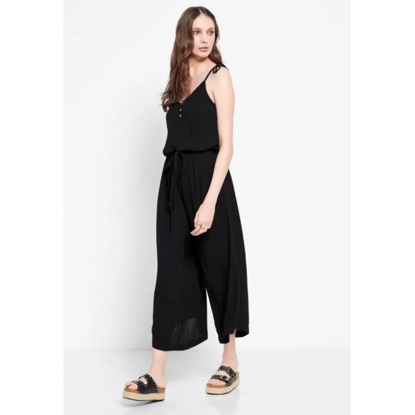 Γυναικεία Ολόσωμη φόρμα με τιράντες Μαύρη FUNKY BUDDHA  FBL007-120-12 - Image 3