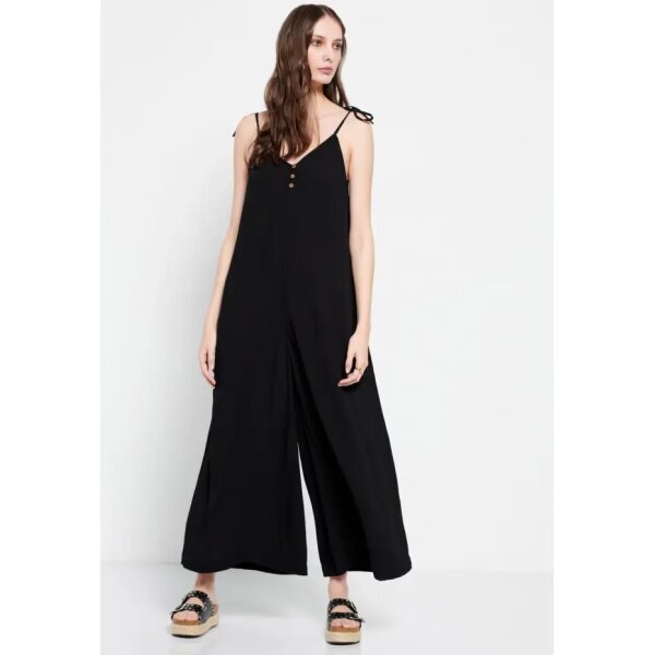 Γυναικεία Ολόσωμη φόρμα με τιράντες Μαύρη FUNKY BUDDHA  FBL007-120-12 - Image 5