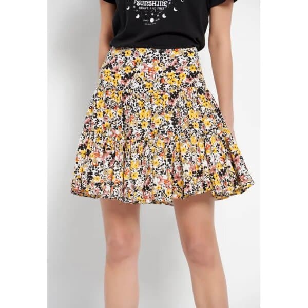 FBL007-121-14_MULTI_1 - Αντιγραφή Γυναικεία Floral μίνι φούστα FUNKY BUDDHA FBL007-121-14 - Image 2