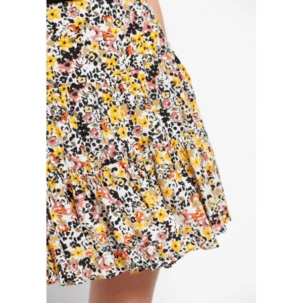 FBL007-121-14_MULTI_4 Γυναικεία Floral μίνι φούστα FUNKY BUDDHA FBL007-121-14 - Image 3