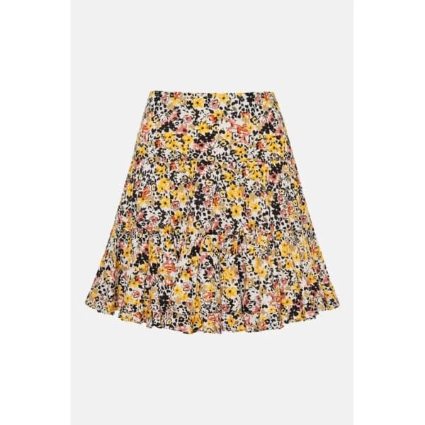 FBL007-121-14_MULTI_6 Γυναικεία Floral μίνι φούστα FUNKY BUDDHA FBL007-121-14 - Image 5