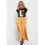 Γυναικείο T-shirt από οργανικό βαμβάκι με τύπωμα Μαύρο FUNKY BUDDHA FBL007-125-04 - Image 2