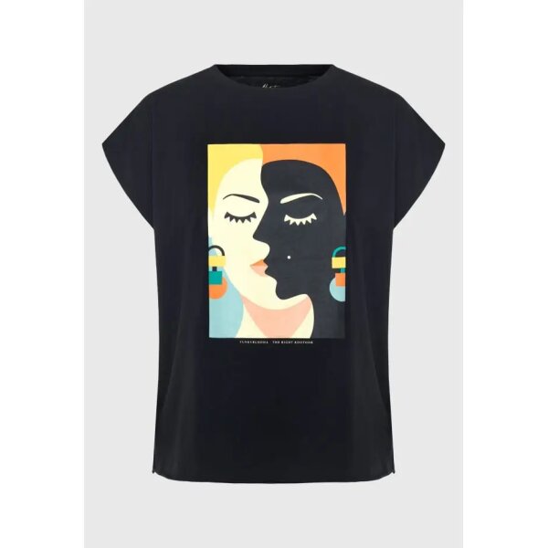 FBL007-125-04_BLACK_6 Γυναικείο T-shirt από οργανικό βαμβάκι με τύπωμα Μαύρο FUNKY BUDDHA FBL007-125-04 - Image 6