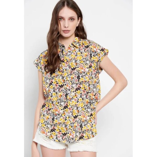 FBL007-128-05_MULTI_1 - Αντιγραφή Γυναικείο εμπριμέ πουκάμισο σε Floral μοτίβο FUNKY BUDDHA FBL007-128-05 - Image 1