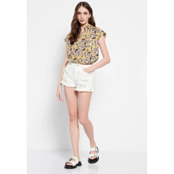 FBL007-128-05_MULTI_2 - Αντιγραφή Γυναικείο εμπριμέ πουκάμισο σε Floral μοτίβο FUNKY BUDDHA FBL007-128-05 - Image 2