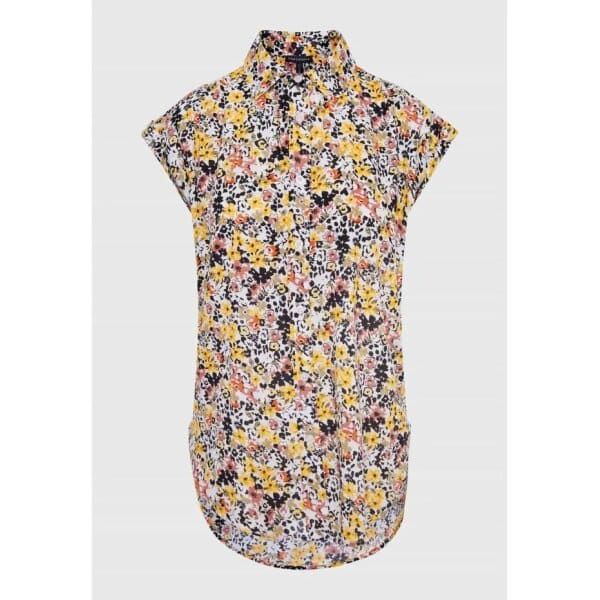 FBL007-128-05_MULTI_6 Γυναικείο εμπριμέ πουκάμισο σε Floral μοτίβο FUNKY BUDDHA FBL007-128-05 - Image 5
