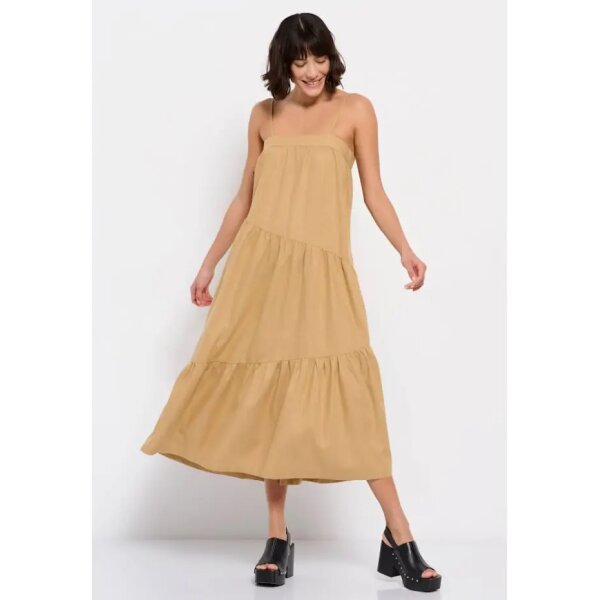 Γυναικείο φόρεμα Linen blend Μπέζ FUNKY BUDDHA  FBL007-132-13 - Image 2