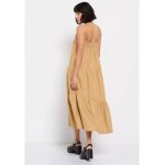 Γυναικείο φόρεμα Linen blend Μπέζ FUNKY BUDDHA  FBL007-132-13 - Image 4