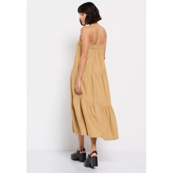Γυναικείο φόρεμα Linen blend Μπέζ FUNKY BUDDHA  FBL007-132-13 - Image 4