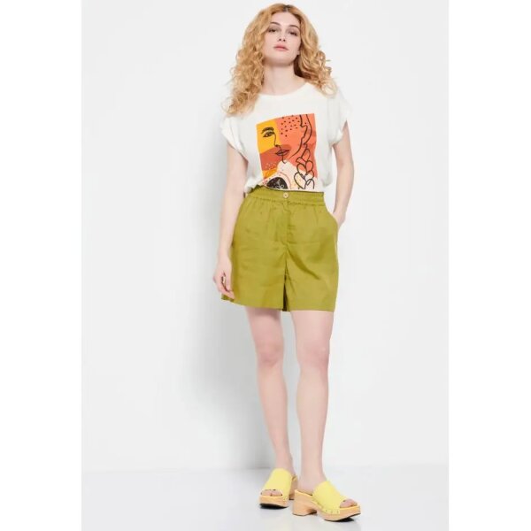 Γυναικείο Βαμβακερό t-shirt με τύπωμα Εκρού FBL007-194-04 - Image 3