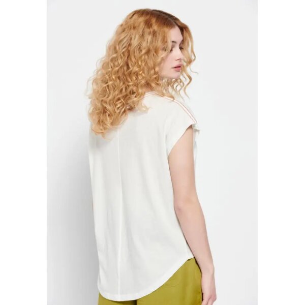 Γυναικείο Βαμβακερό t-shirt με τύπωμα Εκρού FBL007-194-04 - Image 4