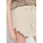 Γυναικείο Jeans Shorts με φθορές Μπεζ FUNKY BUDDHA FBL007-405-03 - Image 3