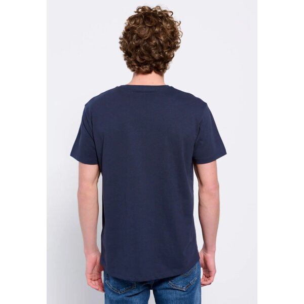 Ανδρική Μπλούζα FUNKY BUDDHA FBM007-024-04 Μπλέ - Image 5