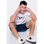 Ανδρική Μπλούζα FUNKY BUDDHA FBM007-024-04 Λευκό - Image 3