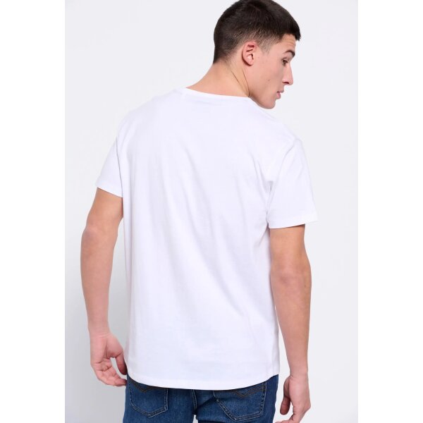 Ανδρική Μπλούζα FUNKY BUDDHA FBM007-024-04 Λευκό - Image 5