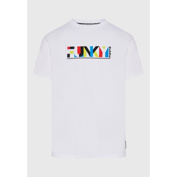 Ανδρική Μπλούζα FUNKY BUDDHA FBM007-024-04 Λευκό - Image 1