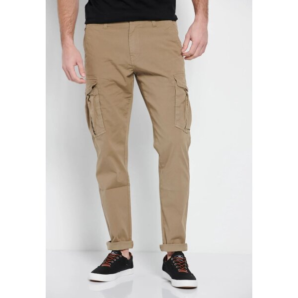 Ανδρικό Παντελόνι CARGO FUNKY BUDDHA FBM007-030-02 Μπέζ - Image 2