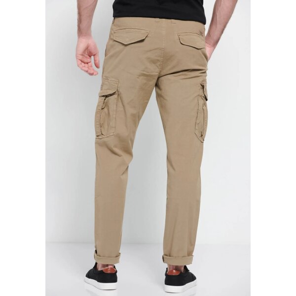 Ανδρικό Παντελόνι CARGO FUNKY BUDDHA FBM007-030-02 Μπέζ - Image 5