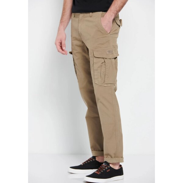 Ανδρικό Παντελόνι CARGO FUNKY BUDDHA FBM007-030-02 Μπέζ - Image 6