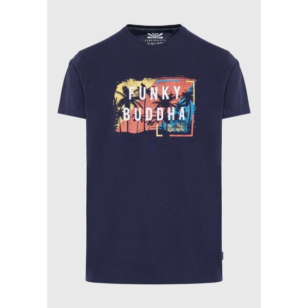 Ανδρική Μπλούζα FUNKY BUDDHA FBM007-047-04 Μπλέ - Image 1