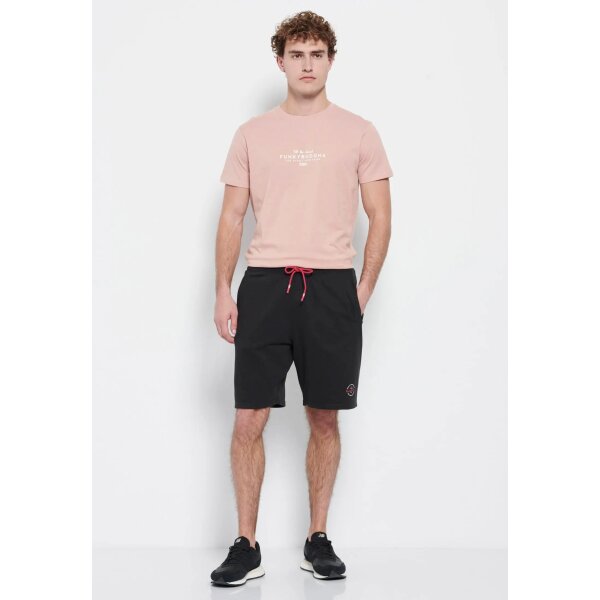 Ανδρική Βερμούδα Φούτερ FUNKY BUDDHA FBM007-050-03 Μαύρο - Image 3