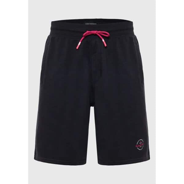 FBM007-050-03_BLACK_6 Ανδρική Βερμούδα Φούτερ FUNKY BUDDHA FBM007-050-03 Μαύρο - Image 1