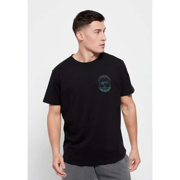 Ανδρική Μπλούζα FUNKY BUDDHA FBM007-050-04 Μαύρο - Image 2