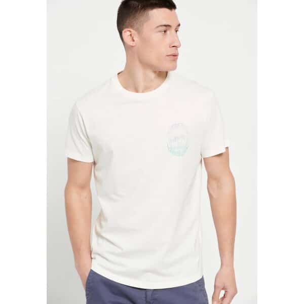 Ανδρική Μπλούζα FUNKY BUDDHA FBM007-050-04 Λευκό - Image 2