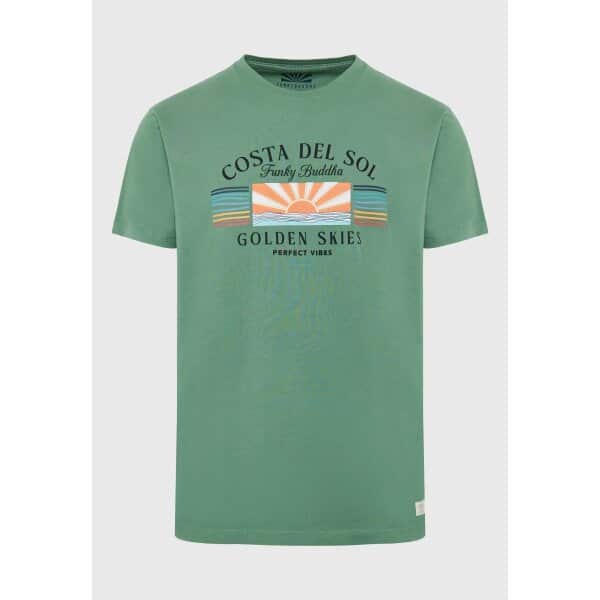 FBM007-061-04_DK_IVY_6 Ανδρική Μπλούζα FUNKY BUDDHA FBM007-061-04 Πράσινο - Image 1