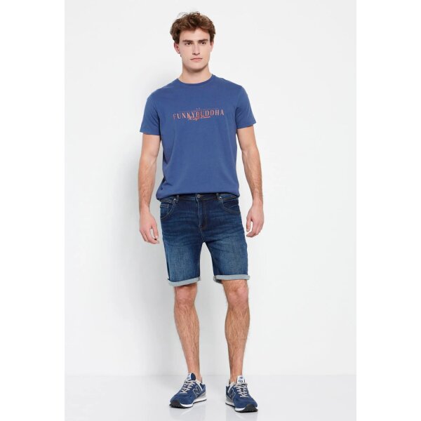 Ανδρική Βερμούδα  Τζίν FUNKY BUDDHA FBM007-072-03 Μπλέ - Image 3