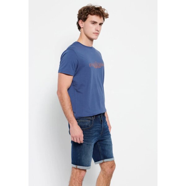 Ανδρική Βερμούδα  Τζίν FUNKY BUDDHA FBM007-072-03 Μπλέ - Image 6