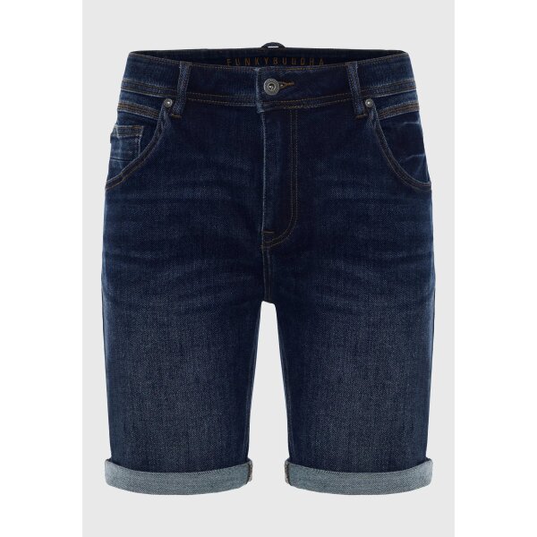 FBM007-072-03_DK_BLUE_6 Ανδρική Βερμούδα Τζίν FUNKY BUDDHA FBM007-072-03 Μπλέ - Image 1