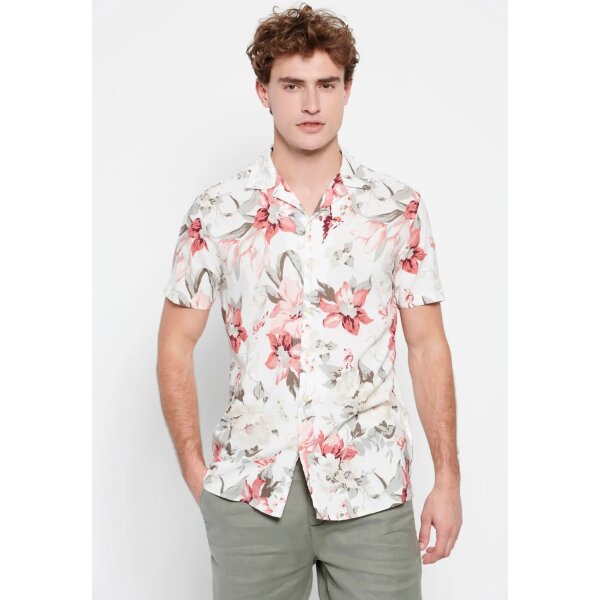 FBM007-073-05_WHITE_1 Ανδρικό Πουκάμισο FUNKY BUDDHA FBM007-073-05 FBM007-073-05 Λευκό - Image 2